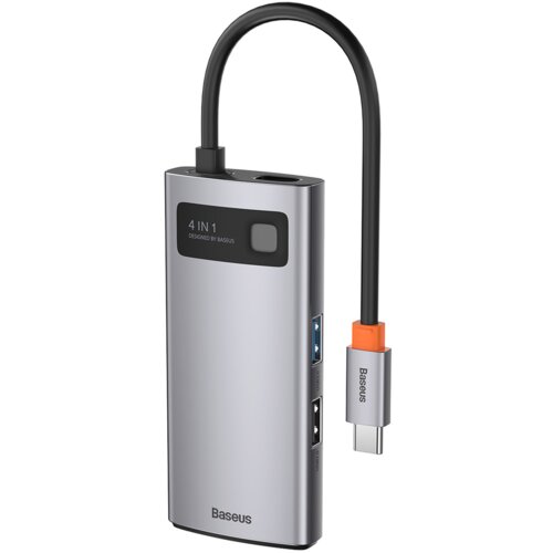 Baseus priklopna postaja Hub Metal Glam Series, 4v1 USB-C na USB 3.0, USB 2.0, HDMI 4K, USB-C PD 100W Cene