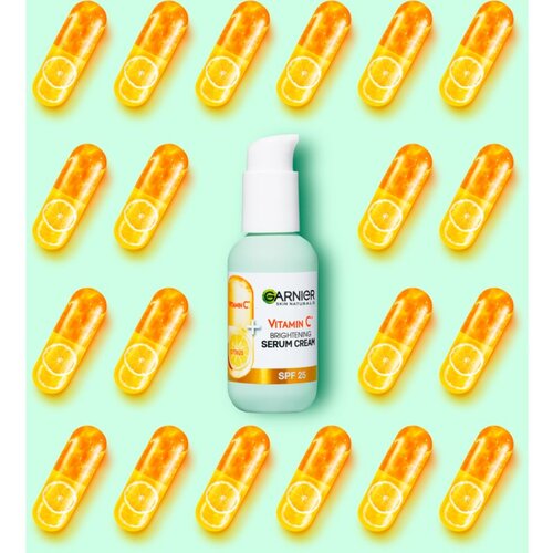 Garnier Skin Naturals Vitamin C Serum Cream serum za obraz 50 ml za ženske Slike