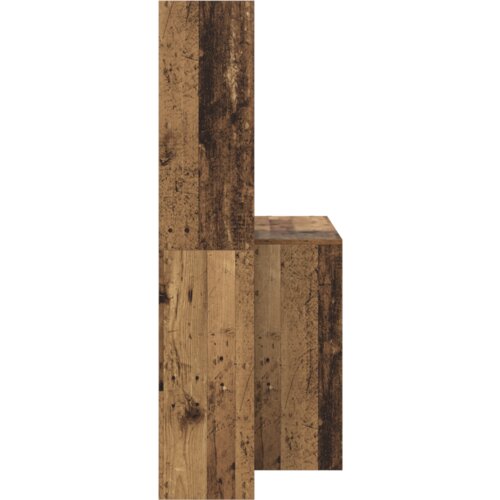 vidaXL Stol s policom Staro drvo 138.5 x 55 x 143 cm Konstruirano drvo Cene