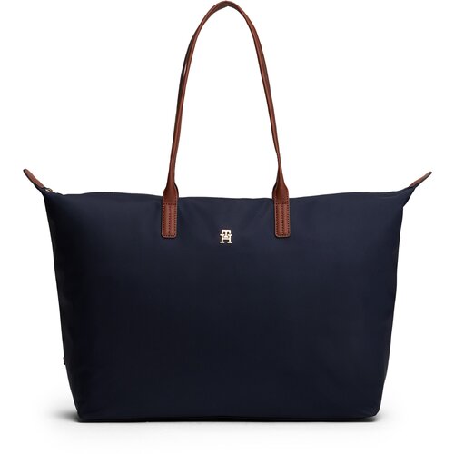 Tommy Hilfiger Nakupovalna torba marine / rjava / zlata Cene