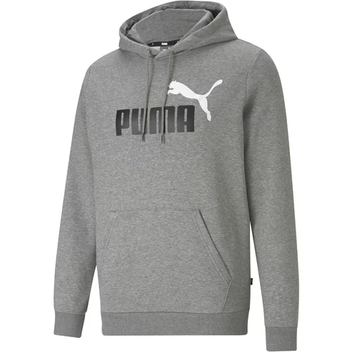 Puma Športna majica pegasto siva / črna / bela