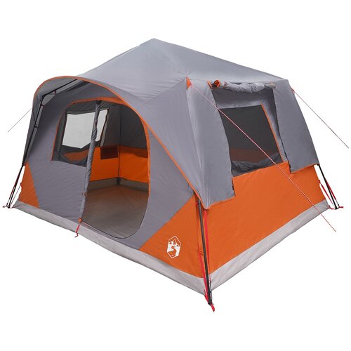 vidaXL Instant &scaron;ator s krovom Siva i narančasta 365 x 380 x 200 cm - Siva i narančasta 8 osoba Cijene