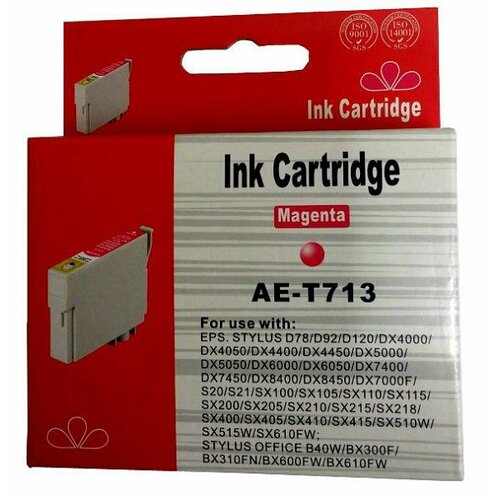 Eurotoner Tinta Zamjenska za Epson T0713 - T0893 Ljubičasta Slike