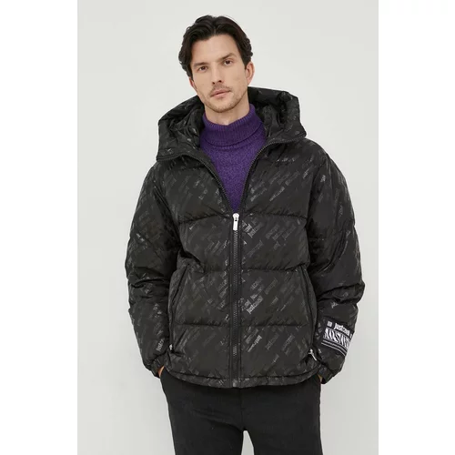 Just Cavalli Pernata jakna za muškarce, boja: crna, za zimu