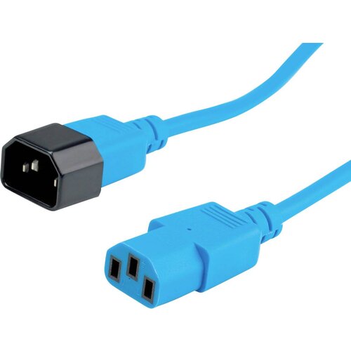 Roline Priključni kabel naprave \, IEC 320 C14 - C13\, modra\, 3 m 19.08.1533 tok priklučni konektor modra 3.00 m, (20414945) Cene
