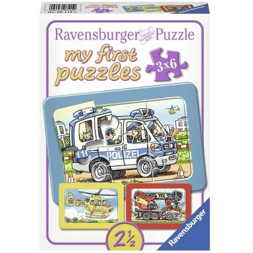 Ravensburger puzzle - Moje prve puzzle/ 3 u 1/ policija I vatrogasci - 3x6 delova Cene