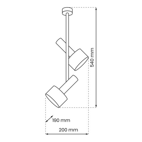  Luster na &amp;scaron;ipci LINTERNA 2xGX53/12W/230V crna Slike