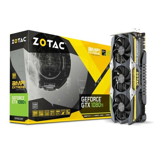 Zotac GeForce GTX1080Ti AMP Extreme Core 11GB DDR5, 352bit ZT-P10810F-10P grafička kartica Slike