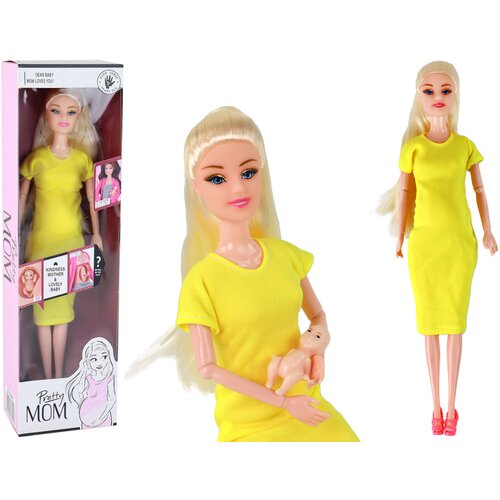  Trudna lutka za igru u žutoj haljini - 30 cm Cene