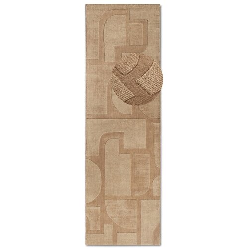 Villeroy & Boch Bež ručno rađena vunenia staza 80x250 cm Alexis – Cijene