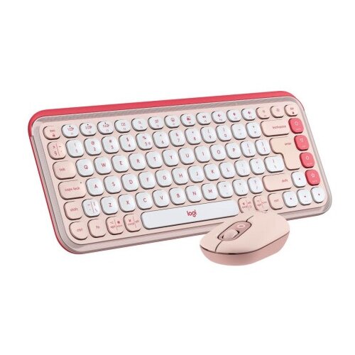 Logitech pop icon combo - rose - us int'l - bt - intnl-973 ( 920-013142 ) Cene