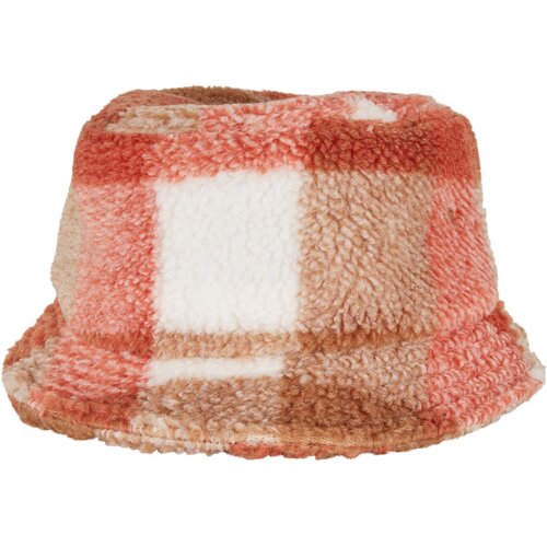 Flexfit Sherpa Check Bucket Hat whitesand/caramel Slike