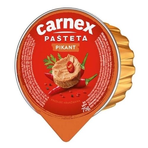 Carnex Pa&amp;scaron;teta pikant 75g Slike