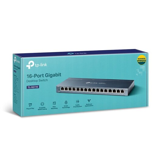 Switch TL-SG116 16-Port Gigabit Desktop , 16 &times; 10/100/1000Mbps Ports Cijene