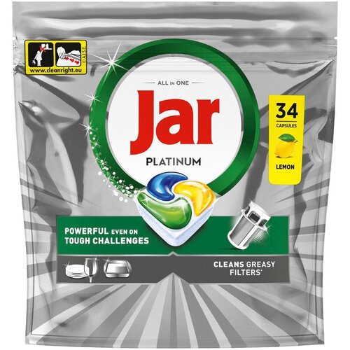 Jar Platinum All in 1 tablete za strojno pranje posuđa 34 kom Slike