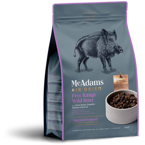 McAdams Air Dried Free Range Wild Boar - vazdu&amp;scaron;no su&amp;scaron;ena hrana za pse sa divljom svinjom (400g) Slike