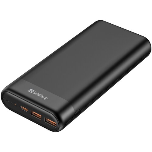 Sandberg Battery bank - Powerbank 20000 PD65W+2xQC3.0 (Vhod: USB-C, Izhod: 2xUSB-A+USB-C) Slike