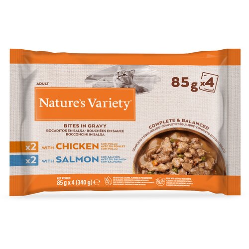 Nature&amp;#039;s Variety Bites v omaki 44 x 85 g - S pi&amp;scaron;čancem in lososom Slike