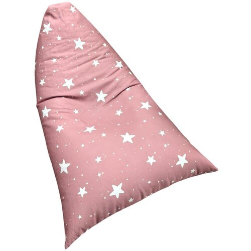 Ginger Home Детски Пуф Лежанка Little Stars, 100% Памук, Розов Барбарон със Звезди, 127x81x76 см Cijene