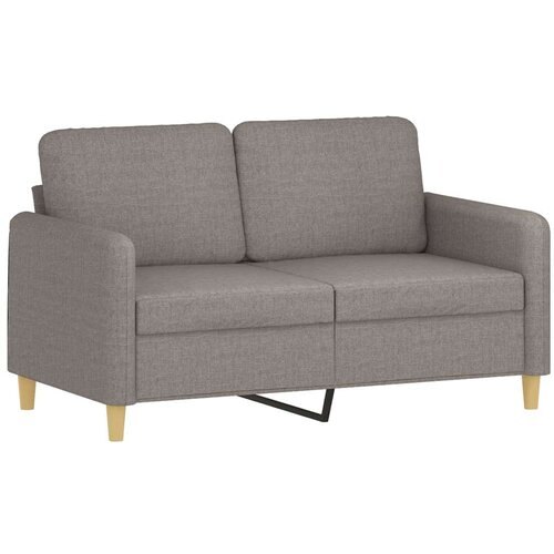  3-dijelni set sofa s jastucima smeđesivi od tkanine Slike