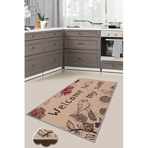 Conceptum Hypnose Tepih Wookece174, 80x200 cm, Crno-bijeli Cene