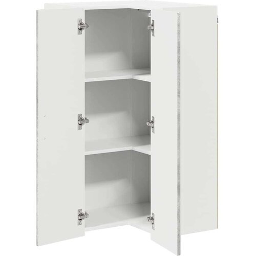 VidaXL zidni kuhinjski ormarić zidne betonski sivi 57 x 57 x 100 cm Slike