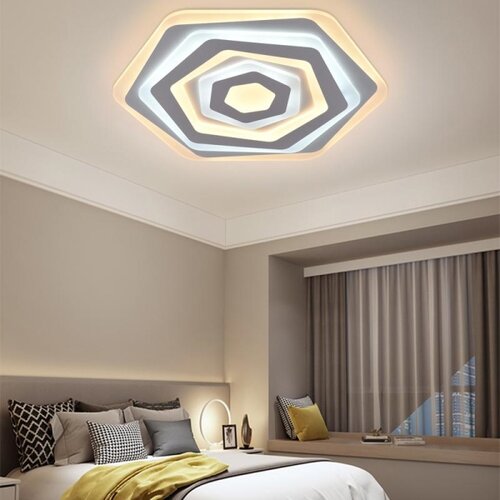  LED prigu&amp;scaron;iva plafonska svetiljka LED/95W/230V 3000-6500K + daljinski upravljač Slike