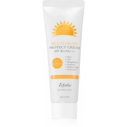 Esfolio Protect Cream Multi Grain posvjetljujuća zaštitna krema za sunčanje SPF 50+ 30 g