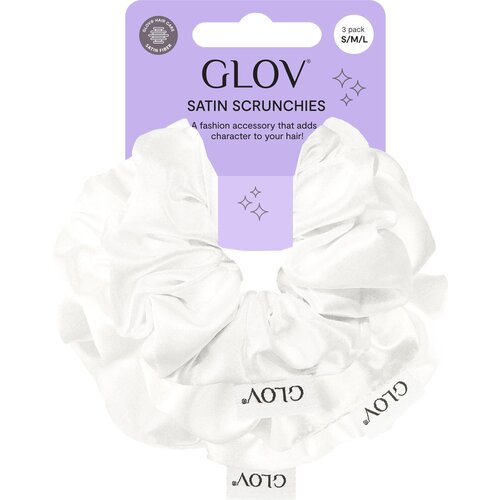 Glov Satin Scrunchies S/M/L gumice za kosu Beige 3 kom Cijene
