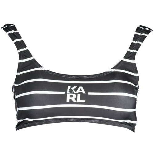 KARL LAGERFELD BEACHWEAR TOP WOMEN&#39;S COSTUME BLACK Cene