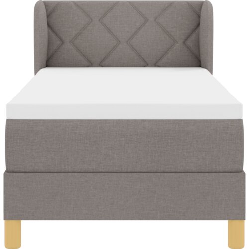 Box Spring krevet s madracem taupe 80x200 cm tkanina Slike