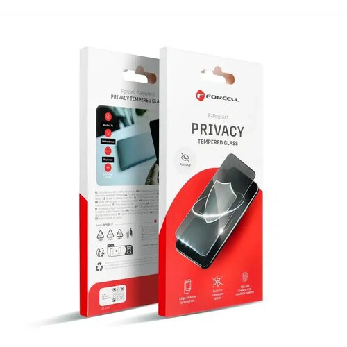  Kaljeno staklo Forcell Privacy Glass Anti-spy za iPhone 16 Pro Max crno Cijene