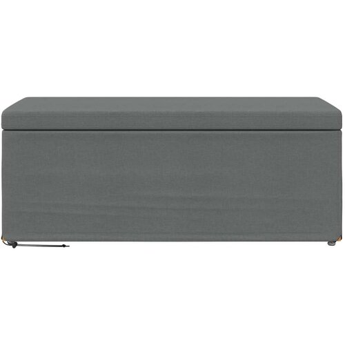  Stolica Tamno siva 101 x 41 x 40 cm Tkanina i konstruirano drvo - Tamno siva 100 cm tkanina Slike