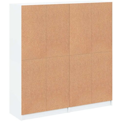 vidaXL Regal za knjige s vratima bijeli 136 x 37 x 142 cm drveni Cene