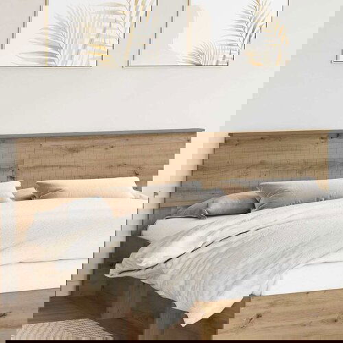 vidaXL Uzglavlje Umjetnički hrast 200 cm Konstruirano drvo Cijene