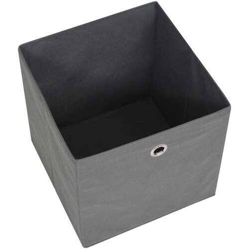 VidaXL kutije za pohranu od netkane tkanine 10 kom 28x28x28 cm sive Slike