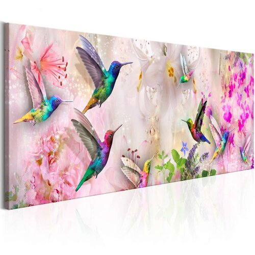  Slika - Colourful Hummingbirds (1 Part) Narrow 150x50 Slike