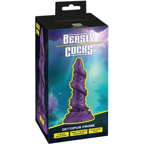 Beasty Cocks Dildo Octopus, 20.2cm, Ljubičasti Slike