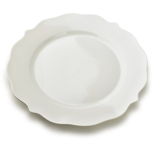 Mondex Jedilni krožnik keramika Isabelle Isabelle 27x27x2,5cm bela 1 kos, (5000312750) Slike