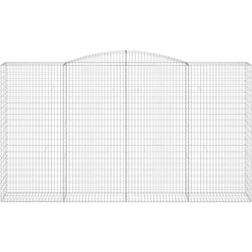  Lučne gabionske ko&amp;scaron;are 5 kom 400x50x220/240cm pocinčano željezo Slike