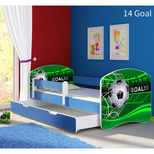  Dječji krevet ACMA s motivom, bočna plava + ladica 160x80 cm 14 Goal Cene