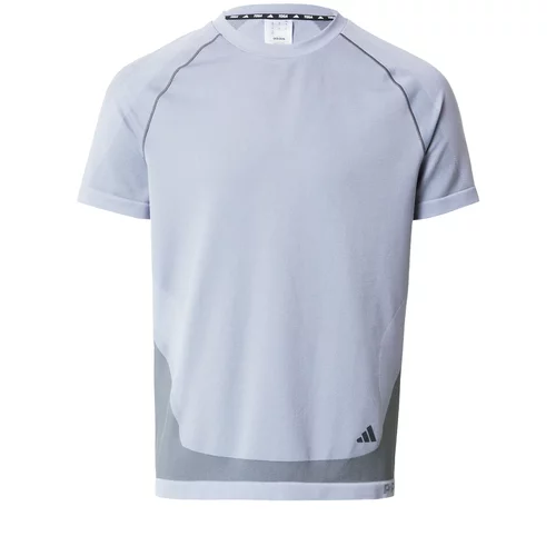 Adidas Tehnička sportska majica siva / lila / crna