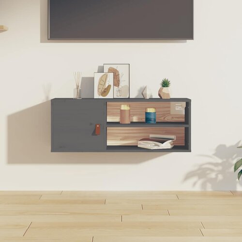  Zidni ormarić sivi 80 x 30 x 30 cm od masivne borovine Cijene