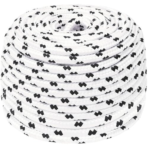 Pleteni brodski konop bijeli 8 mm x 25 m poliesterski Cijene