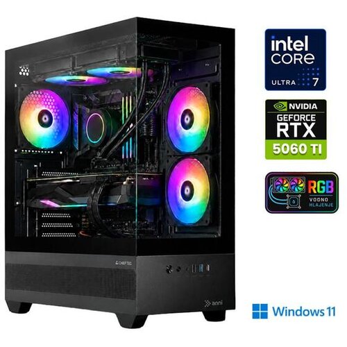 ANNI gaming namizni računalnik Gamer Extreme Lite Ultra 7 265F/Ultra 7 265F/16GB/1TB SSD/Windows 11 Home/RTX 5060 Ti Cene