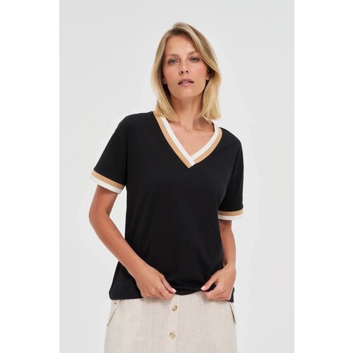Marisse Black Cotton Blouse Slike