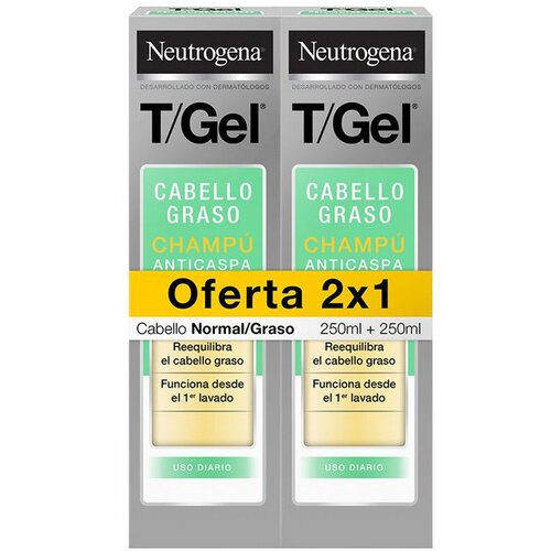 Neutrogena T/Gel &Scaron;ampon protiv Peruti za Masnu Kosu - Set 2 x 250 ml Cijene