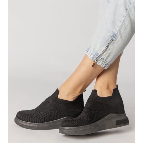 Gemre Black slip-on sock sneakers Merinsa Cijene