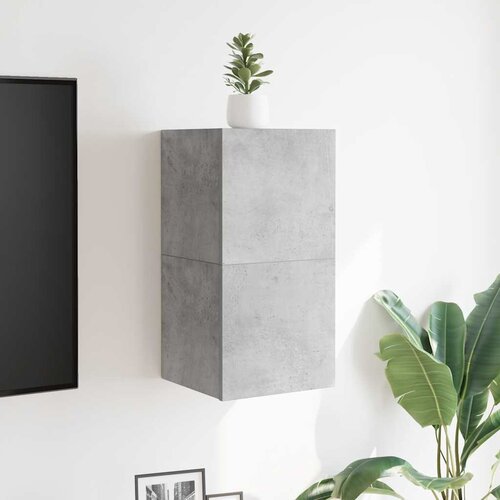  Zidni TV ormarići 2 kom siva boja betona 30,5 x 30 x 30 cm Slike