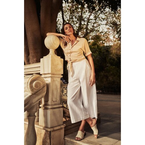 Marisse Women&amp;#039;s Trousers L-Sp-4018 White Slike